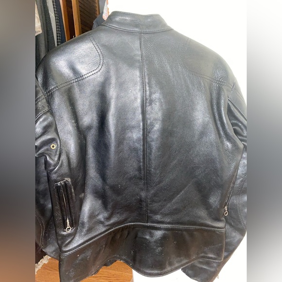 The Classic Vanson leather cafe racer jacket - Picture 3 of 3